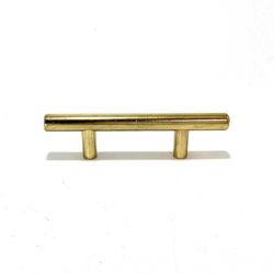 Halador para Puerta Barra Oro Cepillado 64 Mm