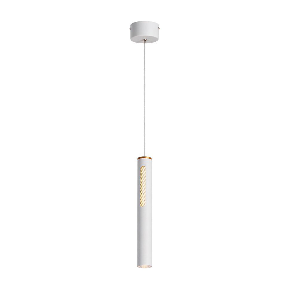 Lámpara Colgante LED Zubene VI de Metal Luz Cálida 8 W Color Blanco