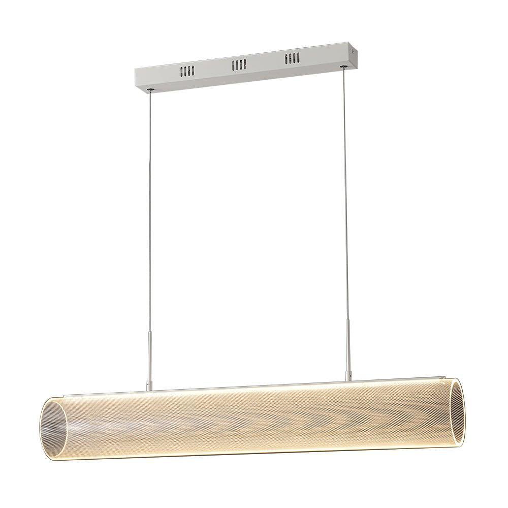Lámpara Colgante LED Akril III de Acrílico Luz Cálida 30 W 1.20 Metros Color Blanco