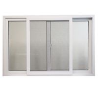 Ventana PVC S60 Corrediza con Cedazo 100x100 Cm