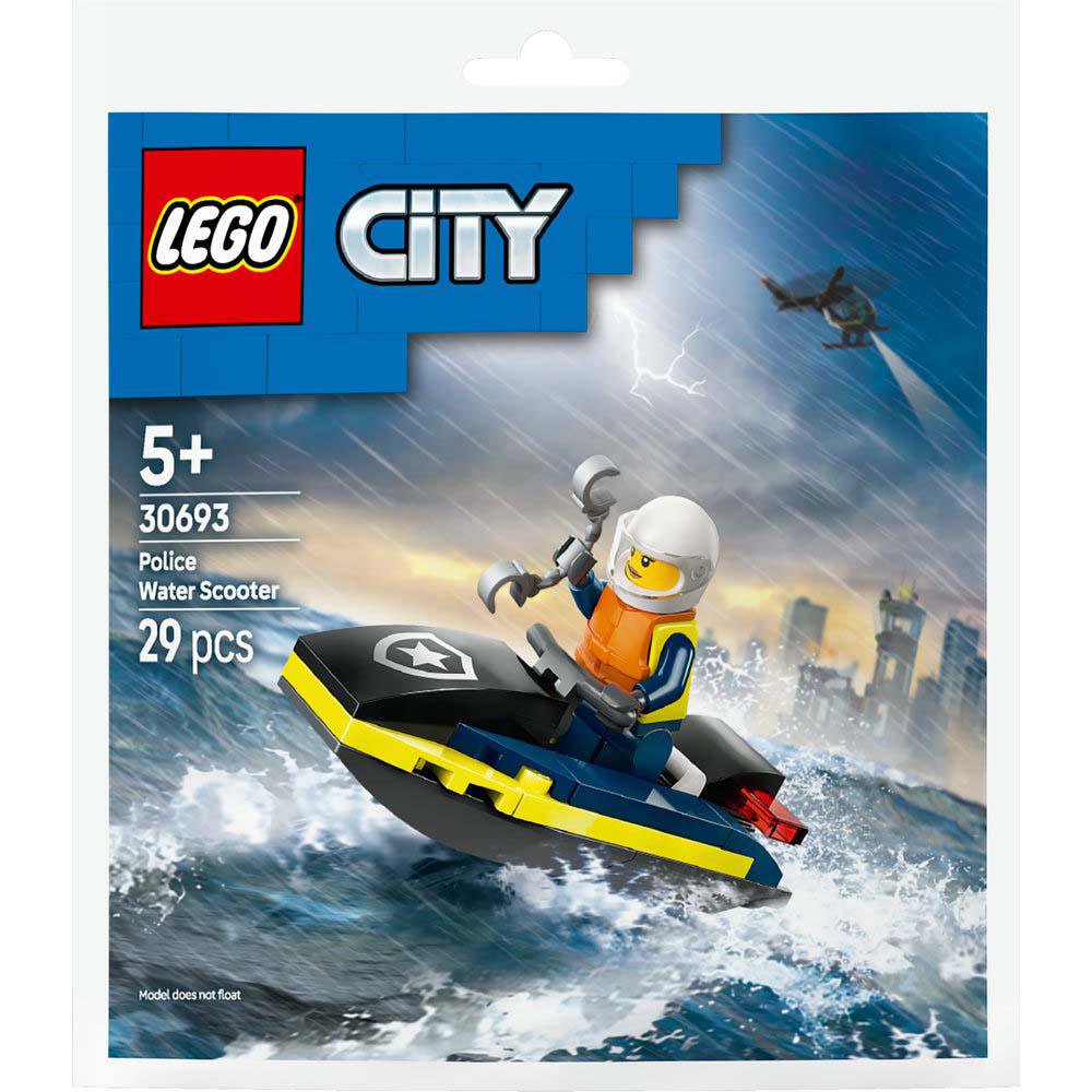 LEGO City Moto Acuática de Policía #30693 de 29 Piezas
