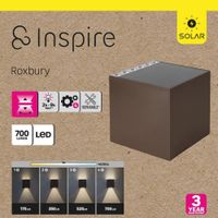 Lámpara de Pared Solar 7W Café