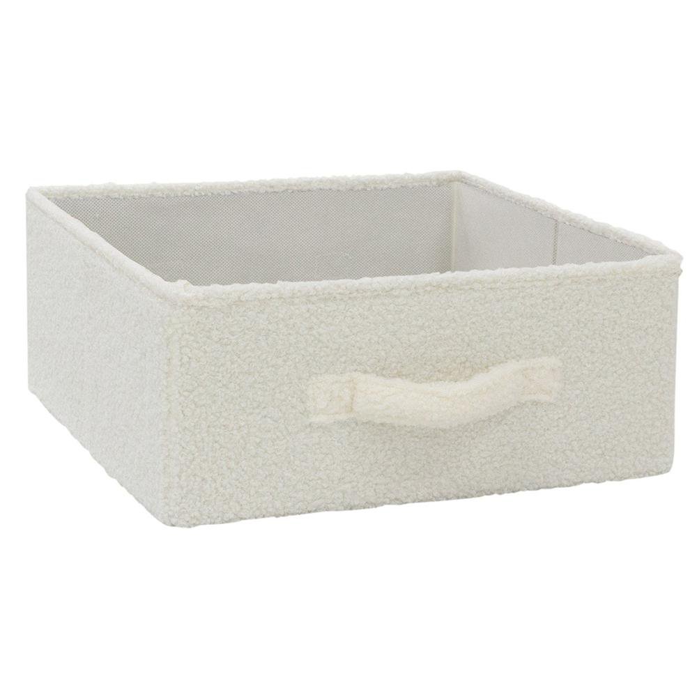 Caja Plegable 31 x 31 x 15 cm de Felpa Color Blanco