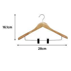 Percha de Madera para Chaqueta y Pantalón