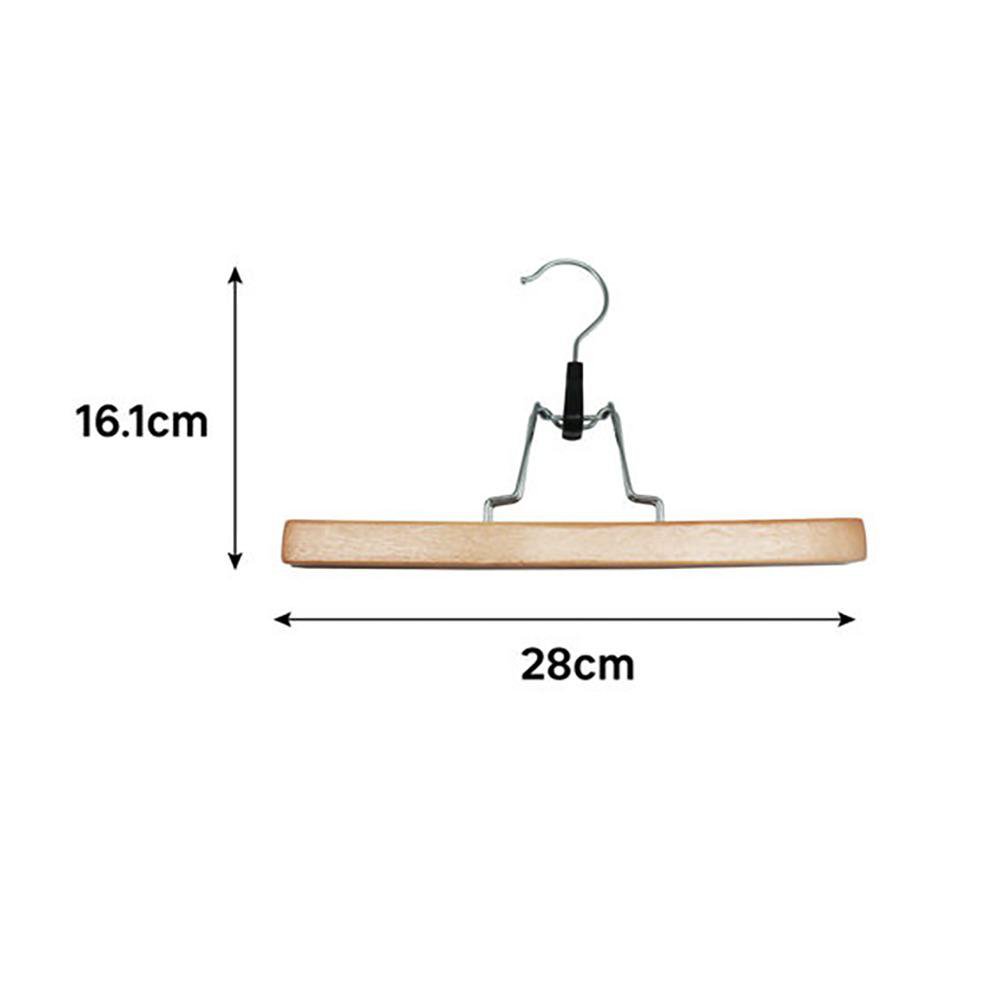 Sercha de Madera para Pantalones con Gancho Color Natural