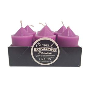 Set-de-6-Velas-Aromaticas-Pilandros-de-Lavanda