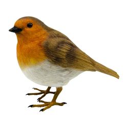 Figura Decorativa de Pájaro Petirrojo para Jardín