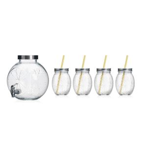 Set Contenedor de Bebidas 5 L con Vasos