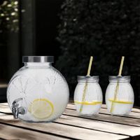 Set Contenedor de Bebidas 5 L con Vasos