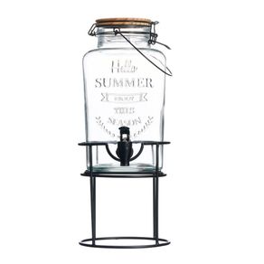 Refrequera de Vidrio con Base y Dispensador 3 L