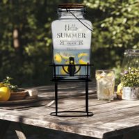 Refrequera de Vidrio con Base y Dispensador 3 L