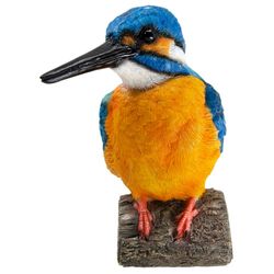 Figura Decorativa de Pájaro Rey Pescador para Jardín