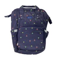 Pañalera Tipo Mochila Estampado de Frutas Azul