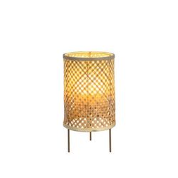 Lámpara de Mesa Decorativa con Base Metálica