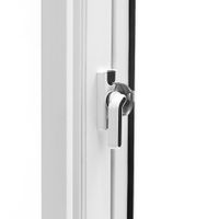 Ventana PVC S80 Corrediza con Cedazo Blanca 100x100 cm
