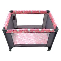 Corral con Cambiador Rosado Nubes
