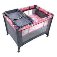 Corral con Cambiador Rosado Nubes