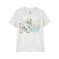 Camiseta de Algodón con Estampado de Dinosaurio para Niño - Varias Tallas