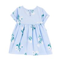 Set de Vestido y Mameluco de Algodón con Estampado Floral - Varias Tallas