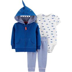 Set de Sudadera con Capucha Body y Pantalón con Estampado de Tiburón para Niño - Varias Tallas