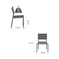 Silla Gris para Exterior Lyra