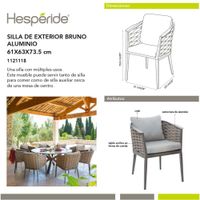 Silla Blanca de Exterior Bruno