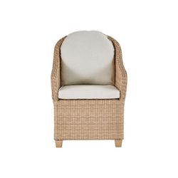 Set 2 Sillas Beige de Mimbre Medena