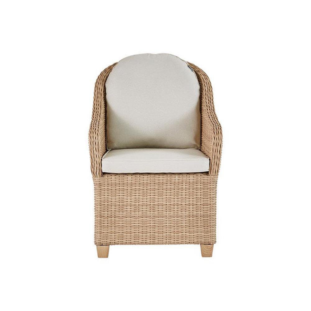 Set de 2 Sillones de Jardín Medena de Aluminio Color Beige