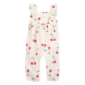 Mameluco Largo con Estampado de Cerezas para Niña - Varias Tallas