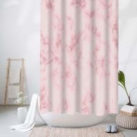 Cortina de Baño Jacquard Rosada