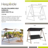 Sillón Columpio Negro Soly