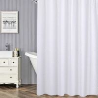 Cortina de Baño con Ganchos Blanca