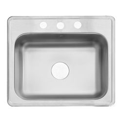 Lavatrastos de Acero Inoxidable Línea Clásica 1 Fosa
