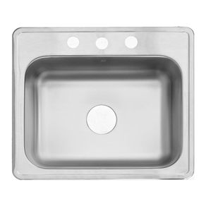 Lavatrastos de Acero Inoxidable Línea Clásica 1 Fosa