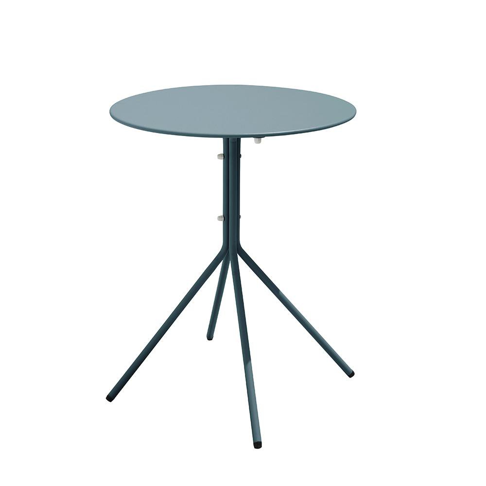 Mesa de Acero Diseño Redondo Sandy 60 cm Color Azul