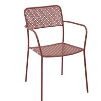 Silla Sandy con Brazos Terracota