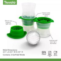 Set de 2 Moldes para Hielo Diseño Pelota de Golf
