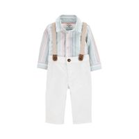 Polo de Rayas y Pantalones con Tirantes para Niño - Varias Tallas