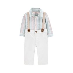 Polo de Rayas y Pantalones con Tirantes para Niño - Varias Tallas