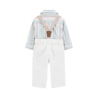 Polo de Rayas y Pantalones con Tirantes para Niño - Varias Tallas