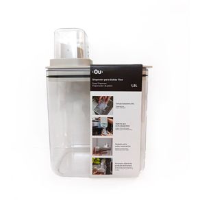 Dispensador de Jabón Flow 1.5 L Transparente Beige