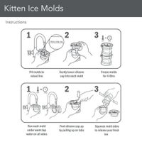 Set de 2 Moldes para Hielo Diseño Gato