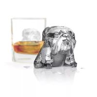 Set de 2 Moldes de Hielo Diseño Bulldog