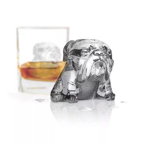Set de 2 Moldes de Hielo Diseño Bulldog