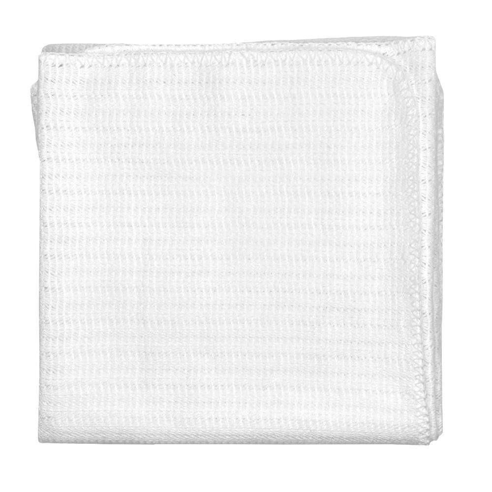 Frazada Suave para Bébe con Acabado de Puntada Espiga de 75 x 100 Cm de Algodón Color Blan…