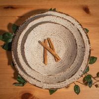 Plato Para Cena 10.6 Plg Granito Blanco - Niu Haus