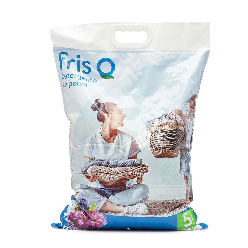 Detergente en Polvo para Ropa Floral 5 Kg Detergente para Ropa Fris Q en Polvo Aroma Floral de 5 kg