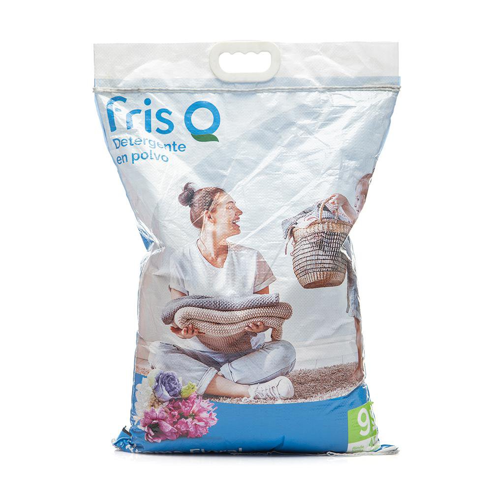 Detergente en Polvo para Ropa Floral 9 Kg Detergente para Ropa Fris Q en Polvo Aroma Floral de 9 kg