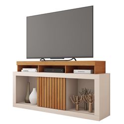 Rack Para TV Café y Crema