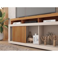 Rack Para TV Café y Crema